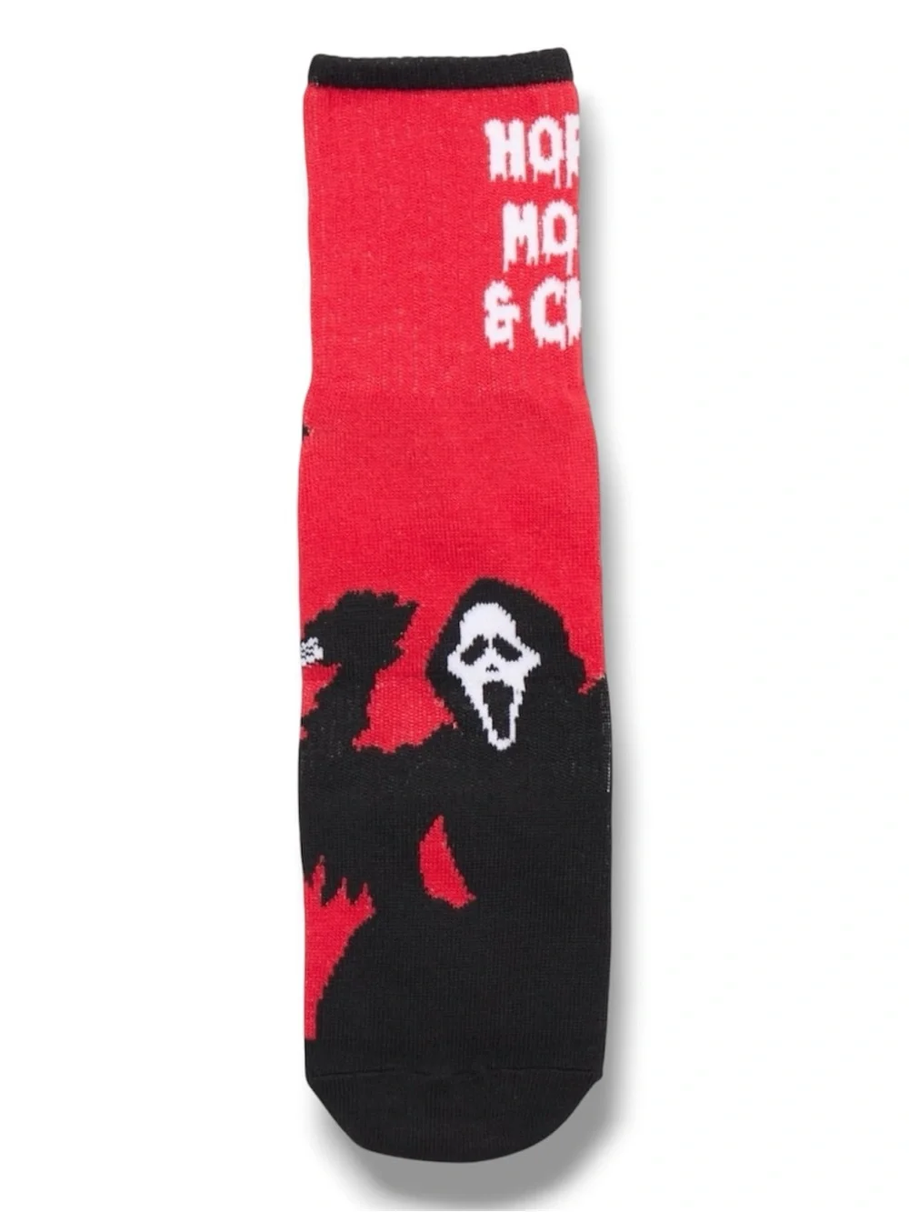 6-Pack Ghost Face Halloween Funny Novelty Quarter Crew Ankle Socks - NWT